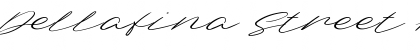 Download Dellafina Street High Italic Regular Font Title Preview