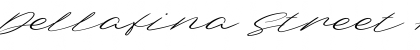 Download Dellafina Street High Italic Regular Font Title Preview