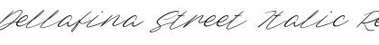 Download Dellafina Street Italic Regular Font Title Preview