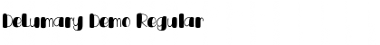 Download DeLumary Demo Regular Font Title Preview