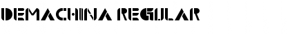 Download Demachina Regular Font Title Preview