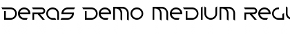 Download Deras Demo Medium Regular Font Title Preview