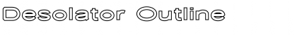 Download Desolator Outline Font Title Preview