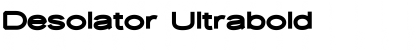 Download Desolator Ultrabold Font Title Preview