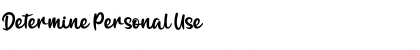 Download Determine Personal Use Font Title Preview