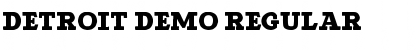 Download Detroit DEMO Regular Font Title Preview