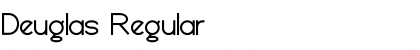 Download Deuglas Regular Font Title Preview