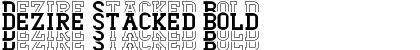 Download Dezire Stacked Bold Font Title Preview