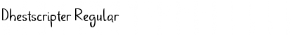 Download Dhestscripter Regular Font Title Preview