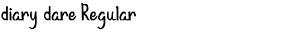 Download diary dare Regular Font Title Preview