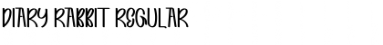 Download DIARY RABBIT Regular Font Title Preview