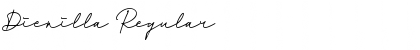 Download Dienilla Regular Font Title Preview