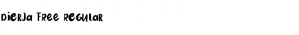 Download Dierja FREE Regular Font Title Preview
