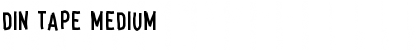 Download Din Tape Medium Font Title Preview