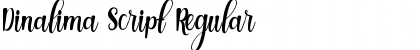 Download Dinalima Script Regular Font Title Preview
