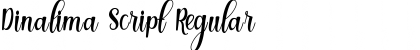 Download Dinalima Script Regular Font Title Preview
