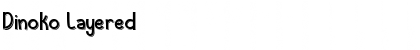 Download Dinoko Layered Font Title Preview