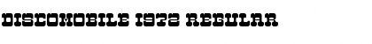 Download Discomobile 1972 Regular Font Title Preview