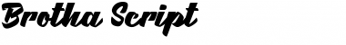Download Brotha Script Regular Font Title Preview