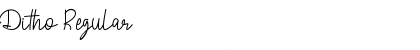 Download Ditho Regular Font Title Preview