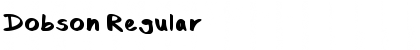 Download Dobson Regular Font Title Preview