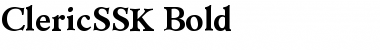 Download ClericSSK Bold Font Title Preview