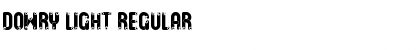 Download Dowry Light Regular Font Title Preview