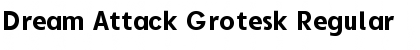 Download Dream Attack Grotesk Regular Font Title Preview