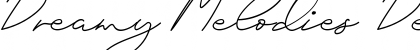 Download Dreamy Melodies Demo Regular Font Title Preview