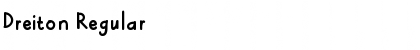 Download Dreiton Regular Font Title Preview