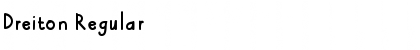 Download Dreiton Regular Font Title Preview