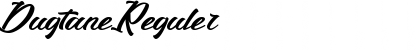 Download Dugtane Reguler Font Title Preview