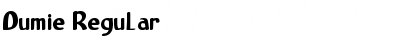 Download Dumie Regular Font Title Preview