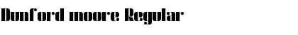 Download Dunford moore Regular Font Title Preview