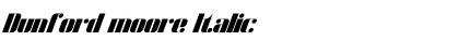 Download Dunford moore Italic Font Title Preview
