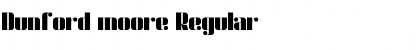 Download Dunford moore Regular Font Title Preview