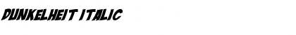 Download Dunkelheit Italic Font Title Preview