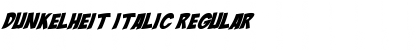 Download Dunkelheit Italic Regular Font Title Preview