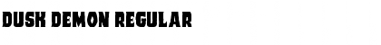 Download Dusk Demon Regular Font Title Preview