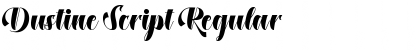 Download Dustine Script Regular Font Title Preview