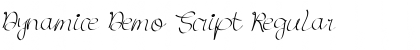 Download Dynamice Demo Script Regular Font Title Preview