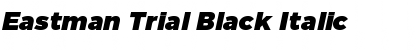 Download Eastman Trial Black Italic Font