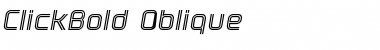 Download ClickBold Oblique Regular Font Title Preview