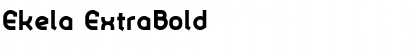 Download Ekela ExtraBold Font Title Preview