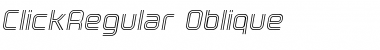 Download ClickRegular Oblique Regular Font Title Preview