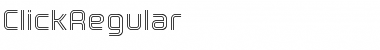 Download ClickRegular Regular Font Title Preview