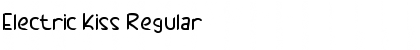 Download Electric Kiss Regular Font Title Preview