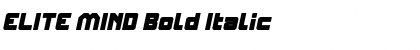 Download ELITE MIND Bold Italic Font Title Preview