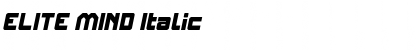 Download ELITE MIND Italic Font Title Preview