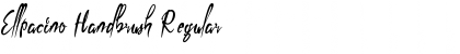 Download Ellpacino Handbrush Regular Font Title Preview